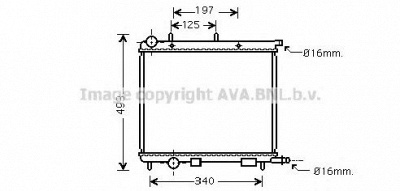 AVA QUALITY COOLING cn2188 -  Радиатор, охлаждение двигателя